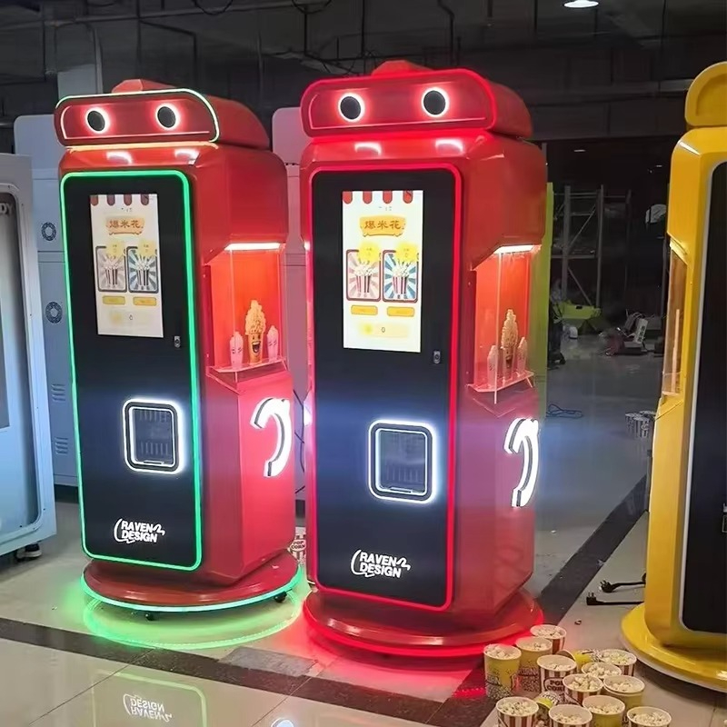 Food Snacks Vending Machine - Distributeur automatique de pop-corn au caramel,