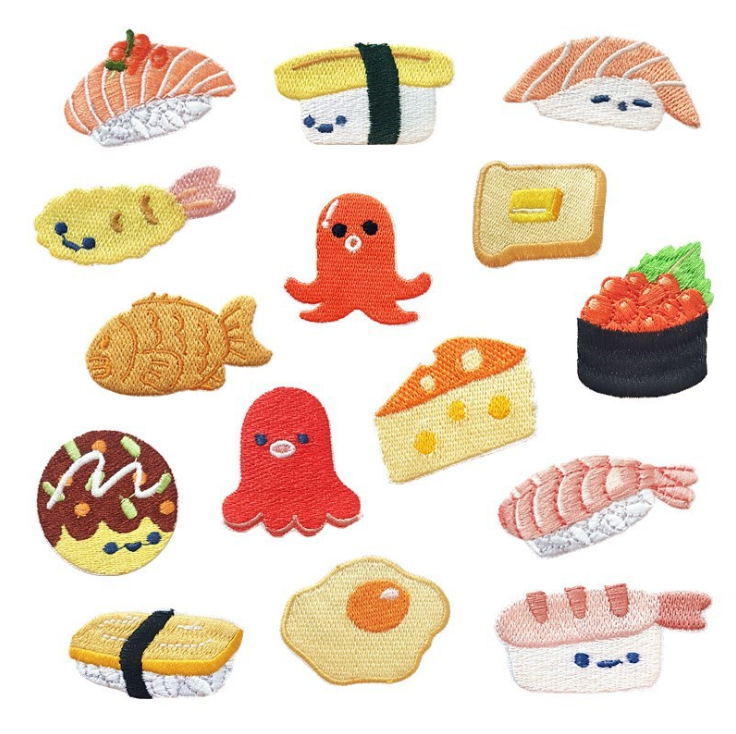 Food Snacks Pictures - Patch brodé pour aliments populaires, 10