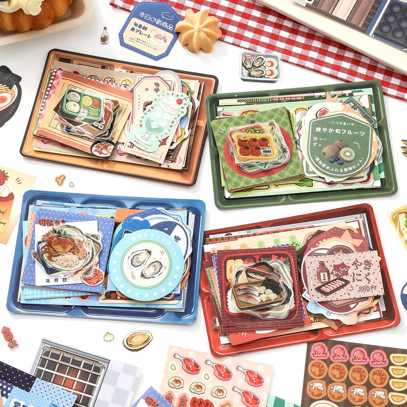 Food Snacks Recipes - 77 autocollants PET pour journal alimentaire