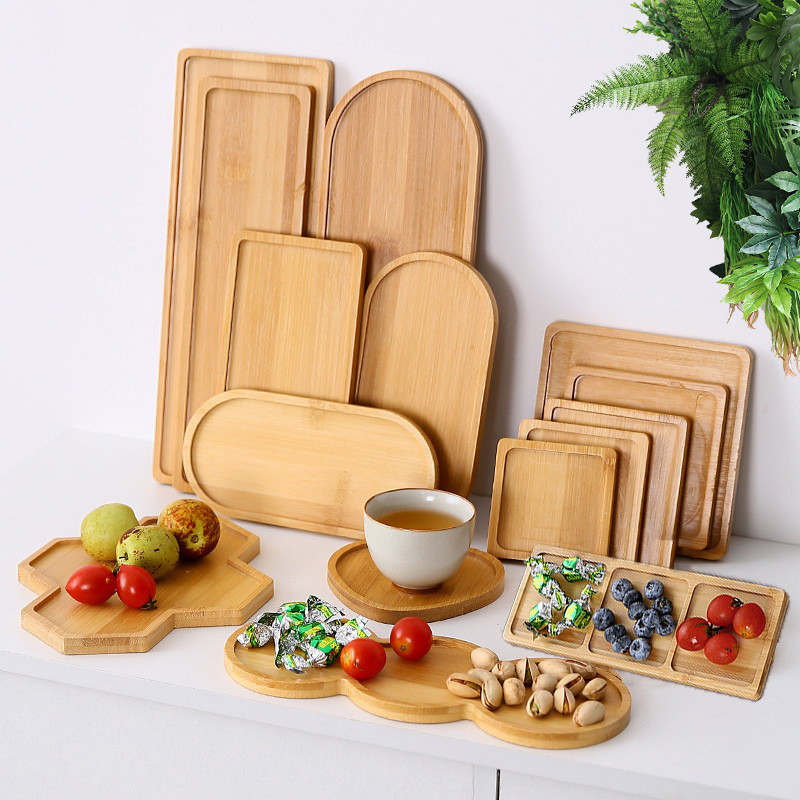 Food In Japanese Snacks - Vaisselle plateau alimentaire en bois massif