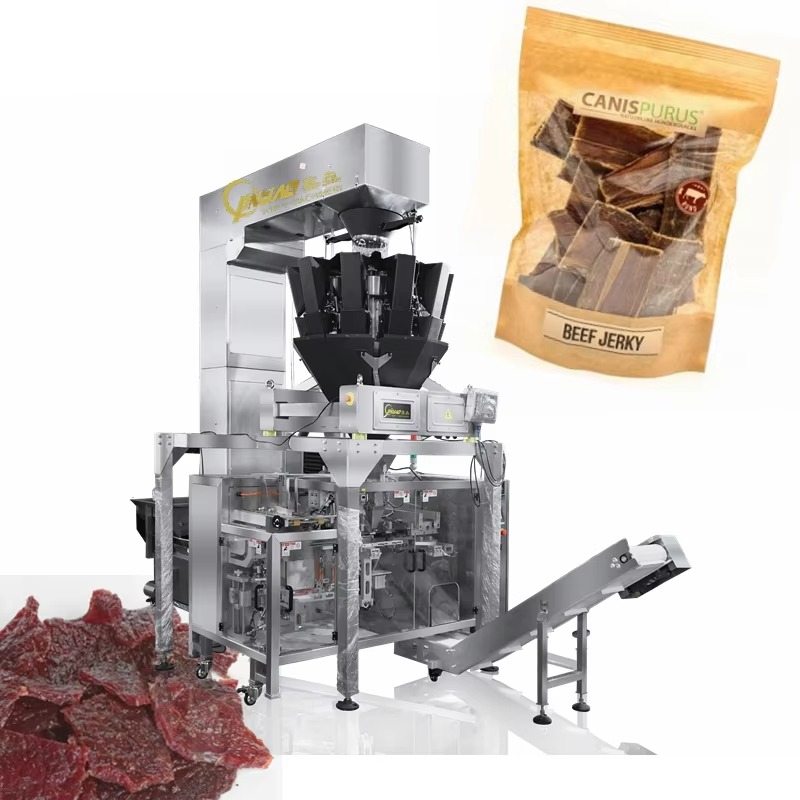 Jerky Beef Pack - Machine d'emballage horizontale entièrement automatique pour
