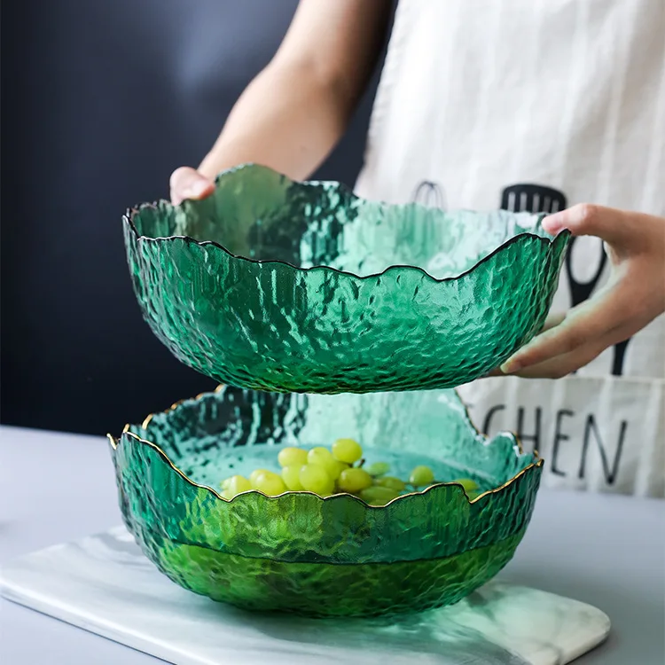 Food In Japanese Snacks - Filles en verre vert de style